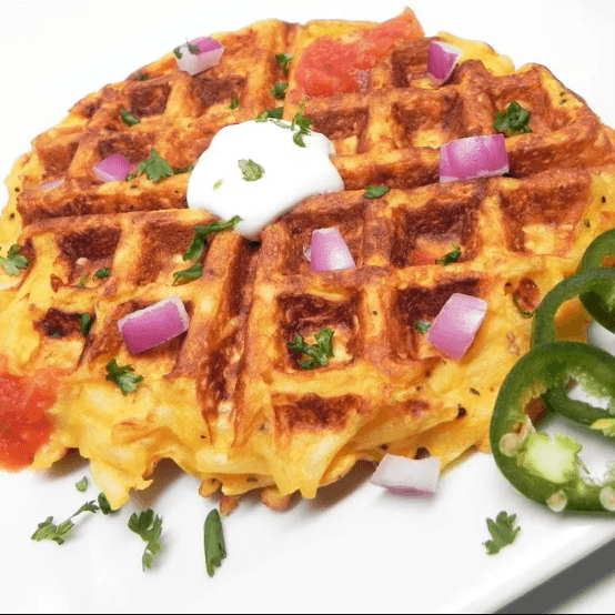 Hash Brown and Egg Waffle 1