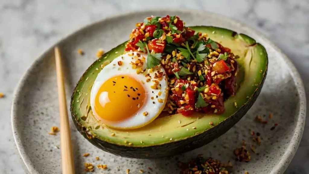 Best Egg Dinner Recipes 3 Two Avocado Halves With Eggs Baked Inside