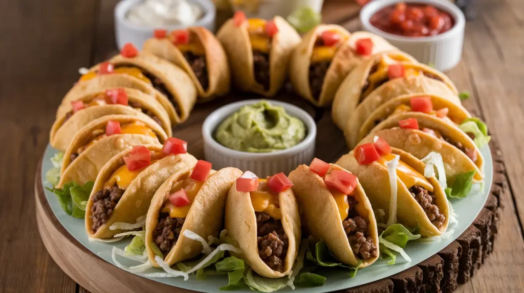 Creative Pillsbury dinner ideas 2 Crescent Roll Taco Ring