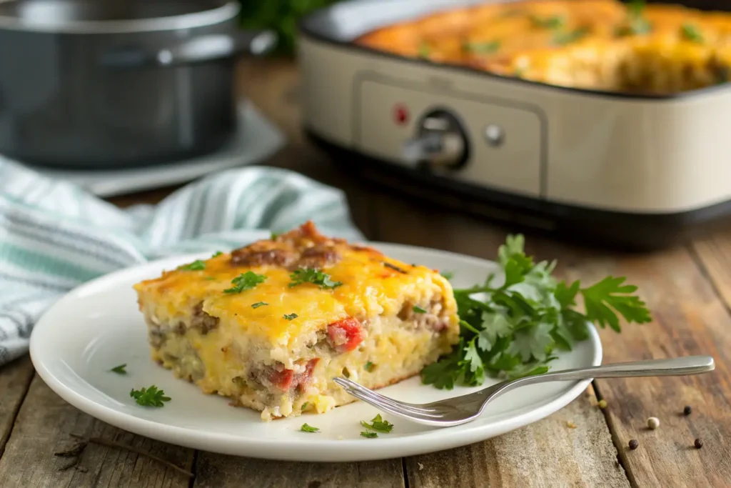 🔥 Wake Up to Flavor: The Ultimate Crockpot Breakfast Casserole Guide! 5 Final Dish 1 1