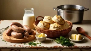 Ingredients Needed for Sausage Gravy and Biscuits