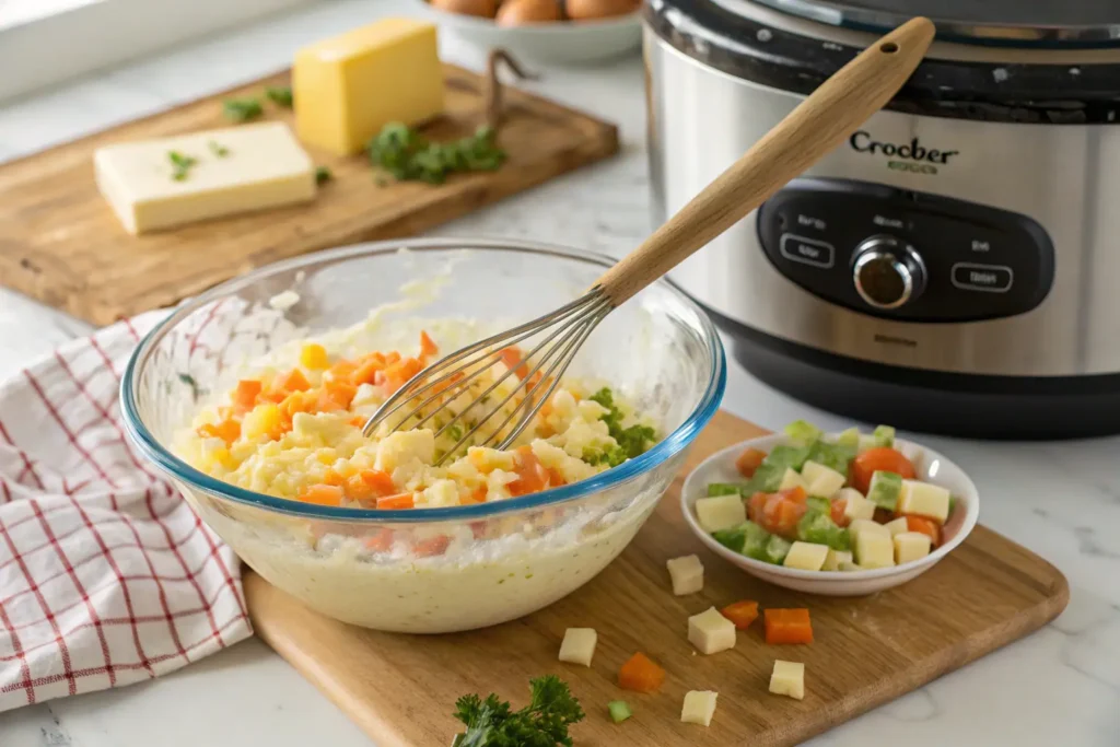🔥 Wake Up to Flavor: The Ultimate Crockpot Breakfast Casserole Guide! 3 Preparation Step 1