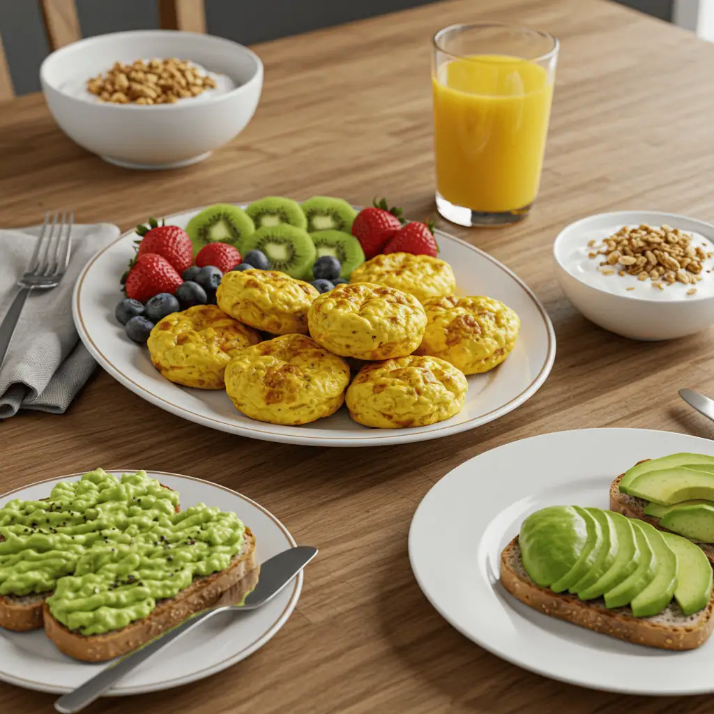 egg bites with healthy breakfast sides