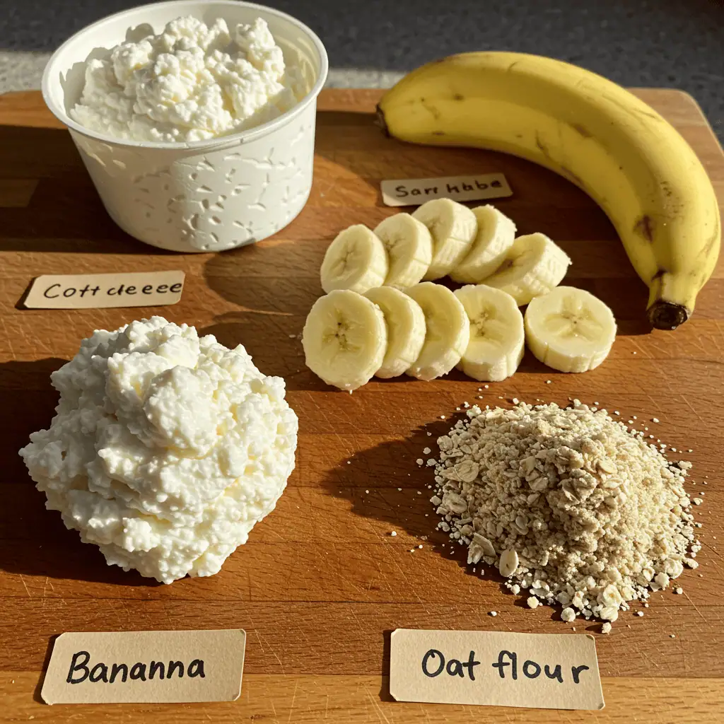  ingredients for egg-free cottage cheese mug cake